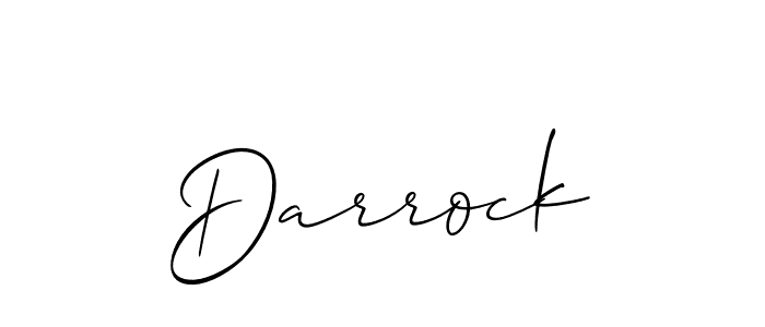 How to make Darrock signature? Allison_Script is a professional autograph style. Create handwritten signature for Darrock name. Darrock signature style 2 images and pictures png