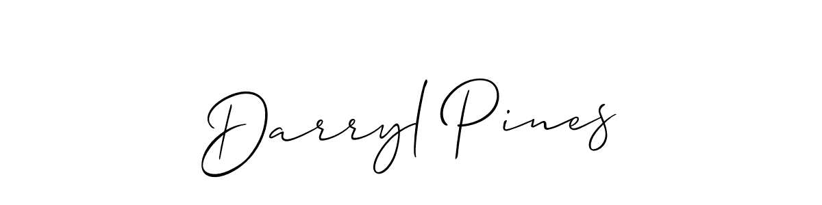 Darryl Pines stylish signature style. Best Handwritten Sign (Allison_Script) for my name. Handwritten Signature Collection Ideas for my name Darryl Pines. Darryl Pines signature style 2 images and pictures png