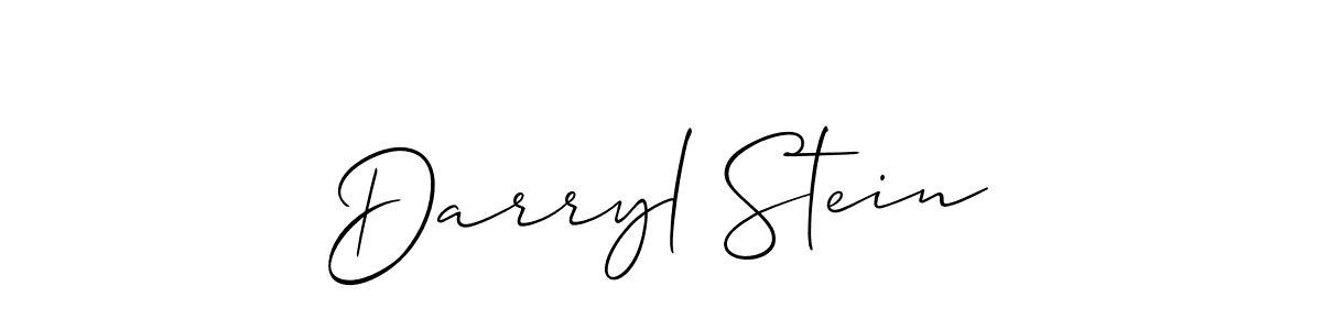 Make a beautiful signature design for name Darryl Stein. With this signature (Allison_Script) style, you can create a handwritten signature for free. Darryl Stein signature style 2 images and pictures png