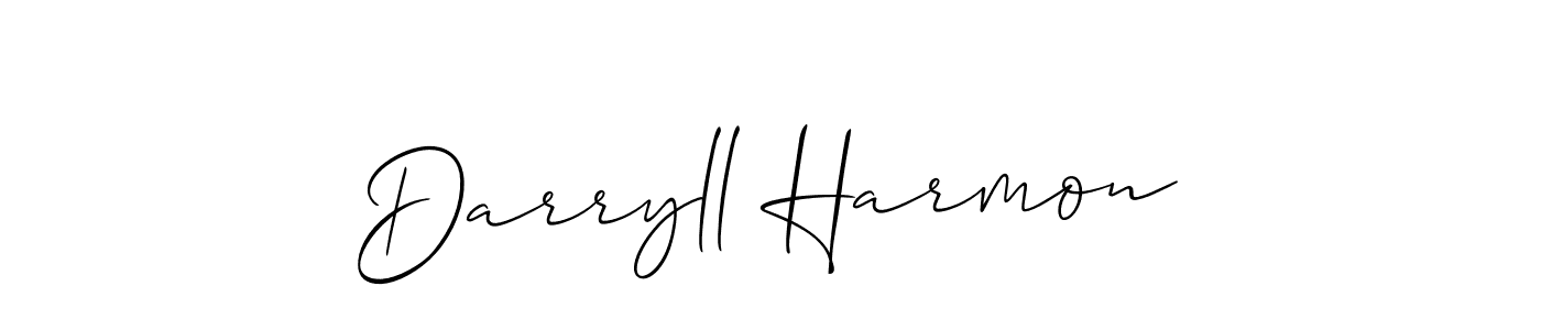 You should practise on your own different ways (Allison_Script) to write your name (Darryll Harmon) in signature. don't let someone else do it for you. Darryll Harmon signature style 2 images and pictures png