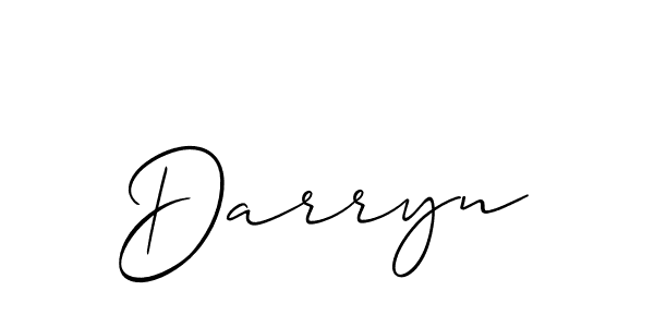 It looks lik you need a new signature style for name Darryn. Design unique handwritten (Allison_Script) signature with our free signature maker in just a few clicks. Darryn signature style 2 images and pictures png