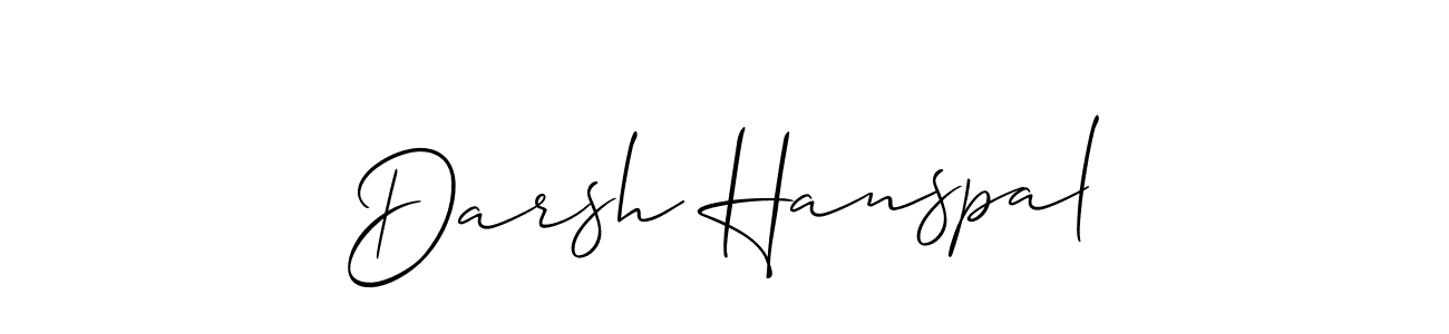 if you are searching for the best signature style for your name Darsh Hanspal. so please give up your signature search. here we have designed multiple signature styles  using Allison_Script. Darsh Hanspal signature style 2 images and pictures png