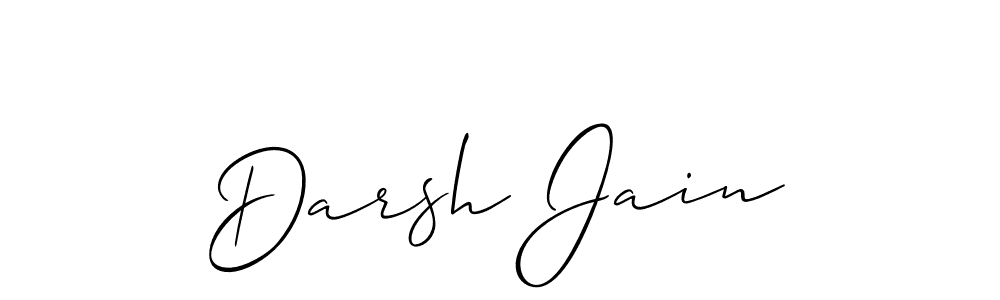 You should practise on your own different ways (Allison_Script) to write your name (Darsh Jain) in signature. don't let someone else do it for you. Darsh Jain signature style 2 images and pictures png