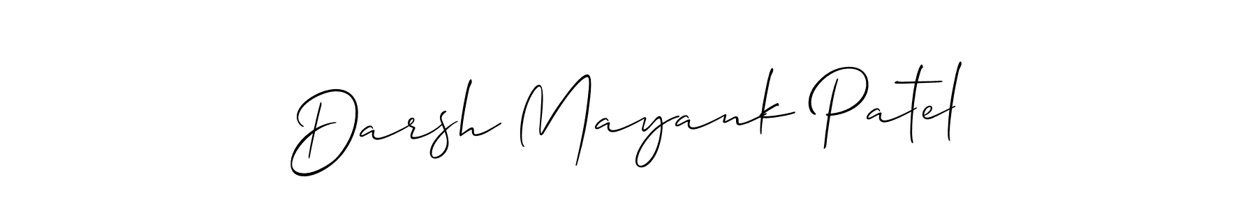 How to make Darsh Mayank Patel signature? Allison_Script is a professional autograph style. Create handwritten signature for Darsh Mayank Patel name. Darsh Mayank Patel signature style 2 images and pictures png