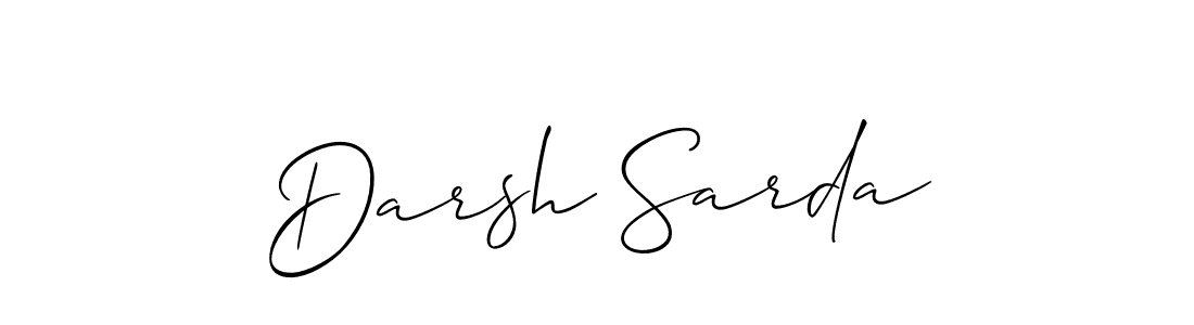 Also You can easily find your signature by using the search form. We will create Darsh Sarda name handwritten signature images for you free of cost using Allison_Script sign style. Darsh Sarda signature style 2 images and pictures png