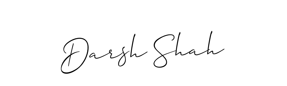 Darsh Shah stylish signature style. Best Handwritten Sign (Allison_Script) for my name. Handwritten Signature Collection Ideas for my name Darsh Shah. Darsh Shah signature style 2 images and pictures png