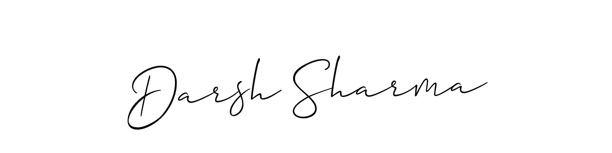 Design your own signature with our free online signature maker. With this signature software, you can create a handwritten (Allison_Script) signature for name Darsh Sharma. Darsh Sharma signature style 2 images and pictures png