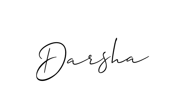 How to make Darsha signature? Allison_Script is a professional autograph style. Create handwritten signature for Darsha name. Darsha signature style 2 images and pictures png