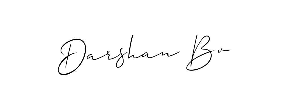 Create a beautiful signature design for name Darshan Bv. With this signature (Allison_Script) fonts, you can make a handwritten signature for free. Darshan Bv signature style 2 images and pictures png