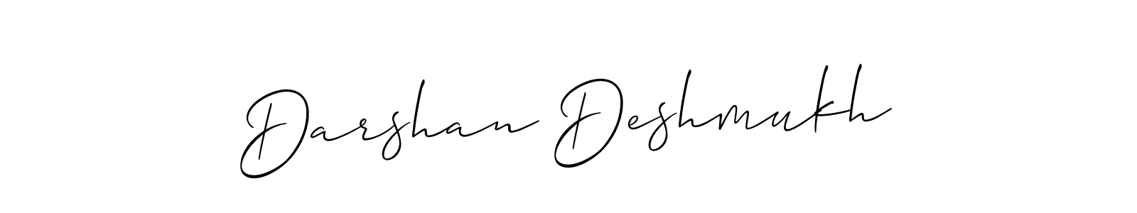 How to make Darshan Deshmukh name signature. Use Allison_Script style for creating short signs online. This is the latest handwritten sign. Darshan Deshmukh signature style 2 images and pictures png