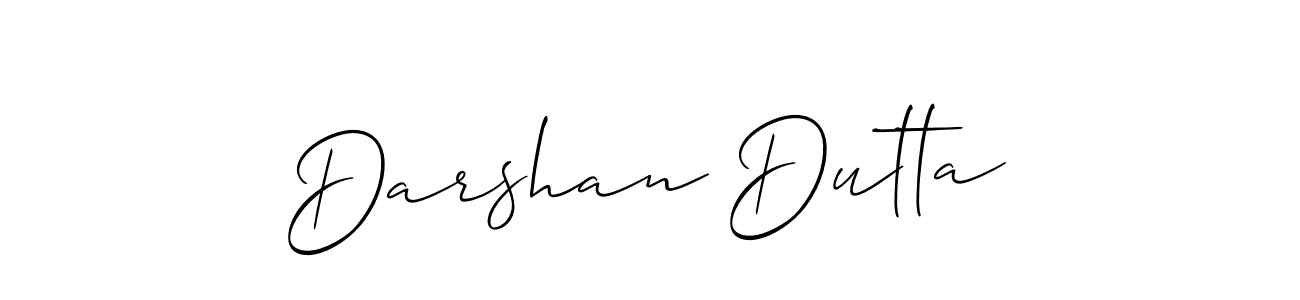 Use a signature maker to create a handwritten signature online. With this signature software, you can design (Allison_Script) your own signature for name Darshan Dutta. Darshan Dutta signature style 2 images and pictures png