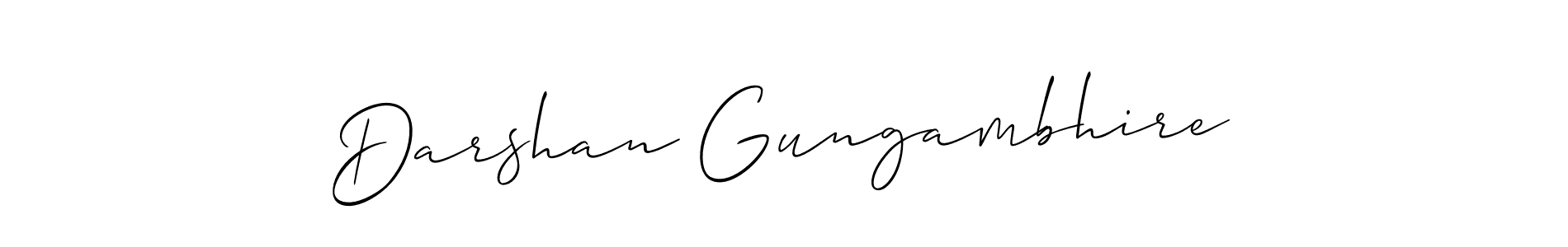 The best way (Allison_Script) to make a short signature is to pick only two or three words in your name. The name Darshan Gungambhire include a total of six letters. For converting this name. Darshan Gungambhire signature style 2 images and pictures png