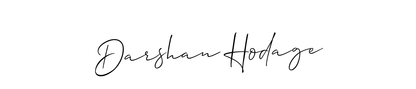 Make a short Darshan Hodage signature style. Manage your documents anywhere anytime using Allison_Script. Create and add eSignatures, submit forms, share and send files easily. Darshan Hodage signature style 2 images and pictures png