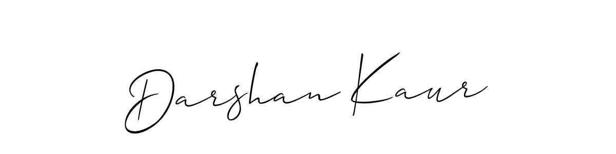 How to make Darshan Kaur signature? Allison_Script is a professional autograph style. Create handwritten signature for Darshan Kaur name. Darshan Kaur signature style 2 images and pictures png