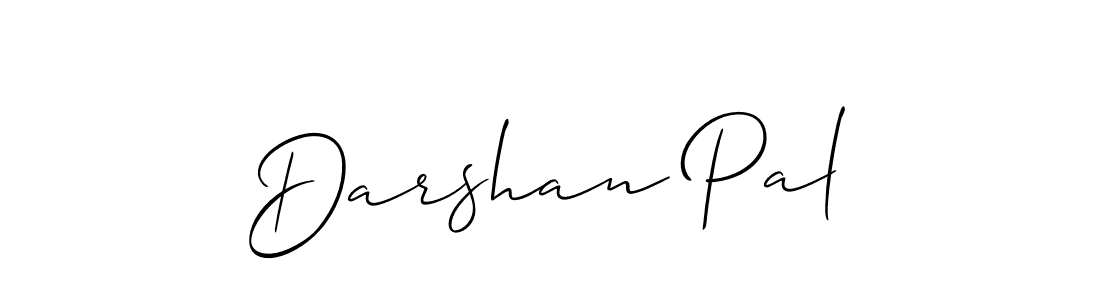 Design your own signature with our free online signature maker. With this signature software, you can create a handwritten (Allison_Script) signature for name Darshan Pal. Darshan Pal signature style 2 images and pictures png