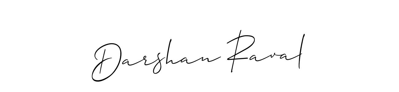 How to make Darshan Raval name signature. Use Allison_Script style for creating short signs online. This is the latest handwritten sign. Darshan Raval signature style 2 images and pictures png