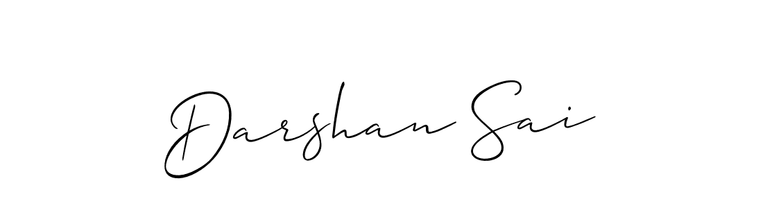 Also we have Darshan Sai name is the best signature style. Create professional handwritten signature collection using Allison_Script autograph style. Darshan Sai signature style 2 images and pictures png