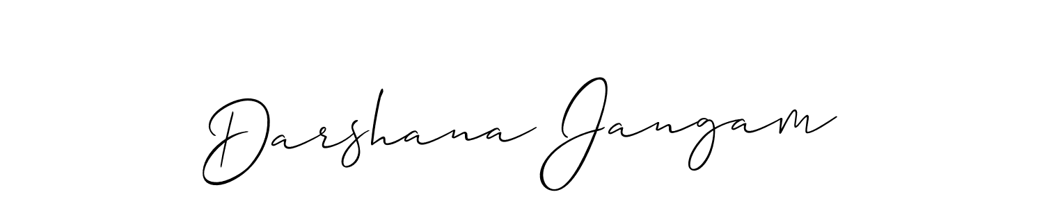 It looks lik you need a new signature style for name Darshana Jangam. Design unique handwritten (Allison_Script) signature with our free signature maker in just a few clicks. Darshana Jangam signature style 2 images and pictures png