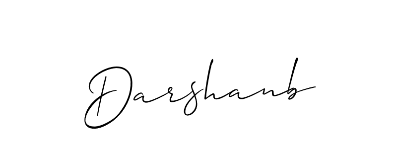How to make Darshanb name signature. Use Allison_Script style for creating short signs online. This is the latest handwritten sign. Darshanb signature style 2 images and pictures png