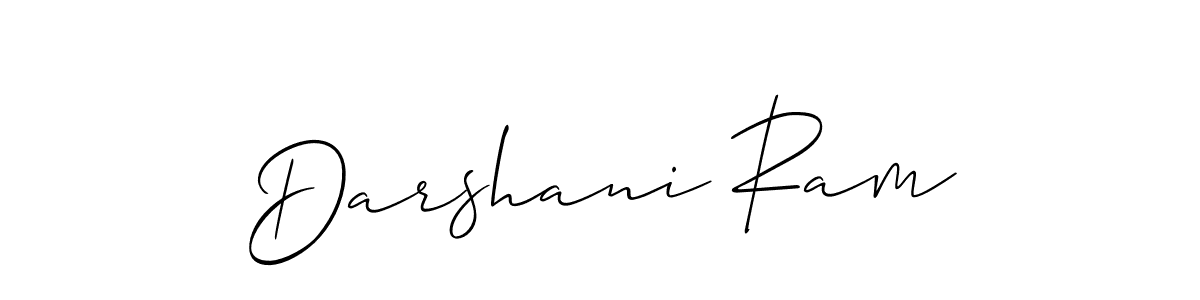 Create a beautiful signature design for name Darshani Ram. With this signature (Allison_Script) fonts, you can make a handwritten signature for free. Darshani Ram signature style 2 images and pictures png