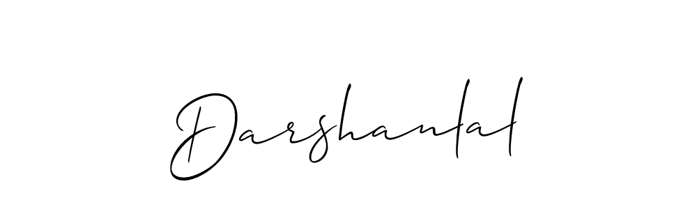 You should practise on your own different ways (Allison_Script) to write your name (Darshanlal) in signature. don't let someone else do it for you. Darshanlal signature style 2 images and pictures png