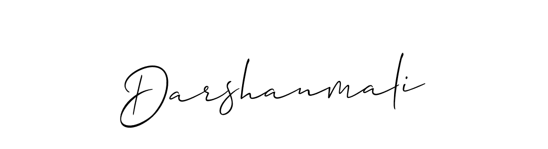 How to make Darshanmali name signature. Use Allison_Script style for creating short signs online. This is the latest handwritten sign. Darshanmali signature style 2 images and pictures png