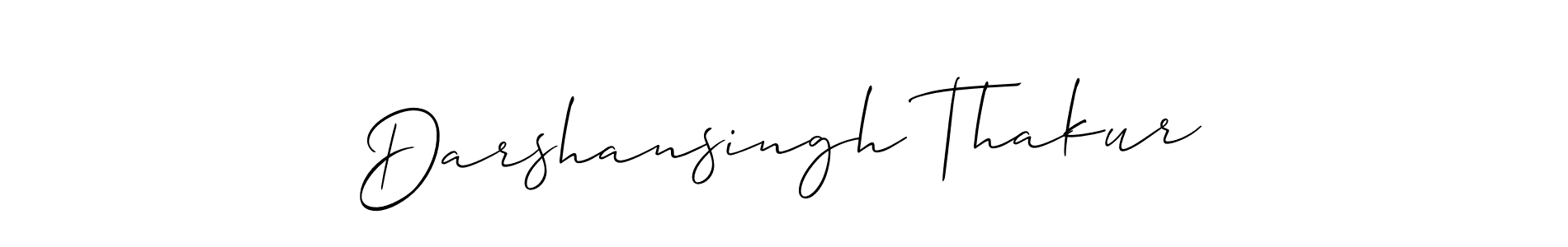 The best way (Allison_Script) to make a short signature is to pick only two or three words in your name. The name Darshansingh Thakur include a total of six letters. For converting this name. Darshansingh Thakur signature style 2 images and pictures png