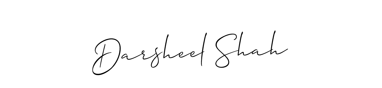 Darsheel Shah stylish signature style. Best Handwritten Sign (Allison_Script) for my name. Handwritten Signature Collection Ideas for my name Darsheel Shah. Darsheel Shah signature style 2 images and pictures png