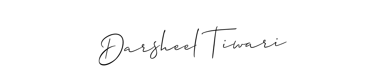 Design your own signature with our free online signature maker. With this signature software, you can create a handwritten (Allison_Script) signature for name Darsheel Tiwari. Darsheel Tiwari signature style 2 images and pictures png