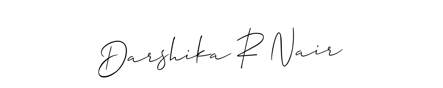 Best and Professional Signature Style for Darshika R Nair. Allison_Script Best Signature Style Collection. Darshika R Nair signature style 2 images and pictures png