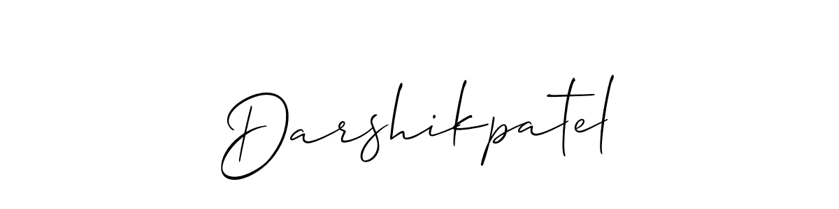 if you are searching for the best signature style for your name Darshikpatel. so please give up your signature search. here we have designed multiple signature styles  using Allison_Script. Darshikpatel signature style 2 images and pictures png