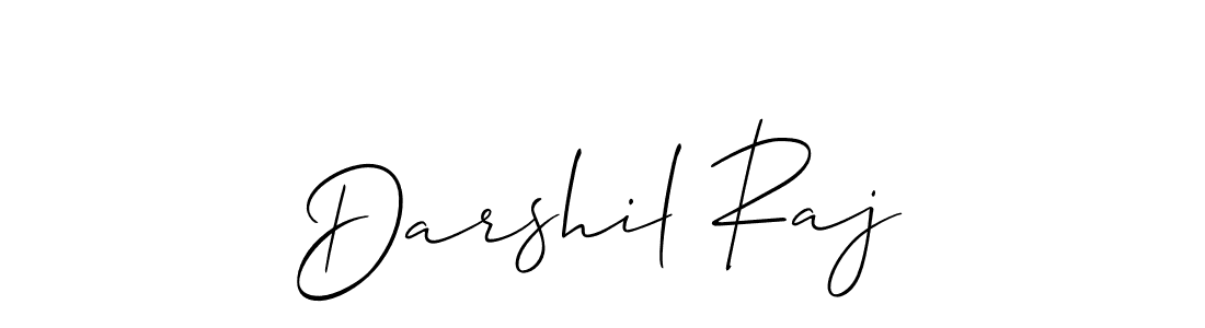 Darshil Raj stylish signature style. Best Handwritten Sign (Allison_Script) for my name. Handwritten Signature Collection Ideas for my name Darshil Raj. Darshil Raj signature style 2 images and pictures png