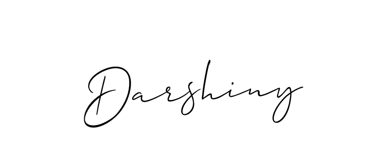 How to make Darshiny signature? Allison_Script is a professional autograph style. Create handwritten signature for Darshiny name. Darshiny signature style 2 images and pictures png