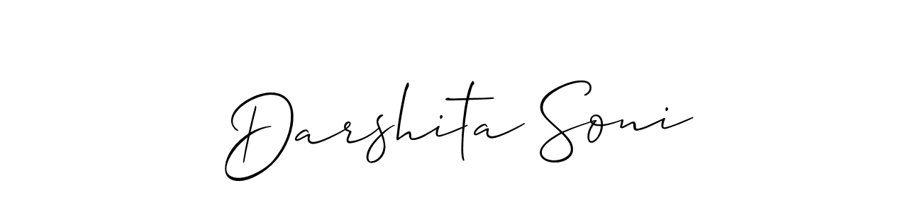 Allison_Script is a professional signature style that is perfect for those who want to add a touch of class to their signature. It is also a great choice for those who want to make their signature more unique. Get Darshita Soni name to fancy signature for free. Darshita Soni signature style 2 images and pictures png