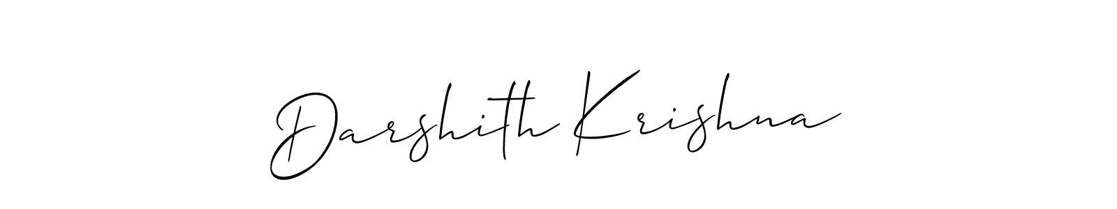 Similarly Allison_Script is the best handwritten signature design. Signature creator online .You can use it as an online autograph creator for name Darshith Krishna. Darshith Krishna signature style 2 images and pictures png