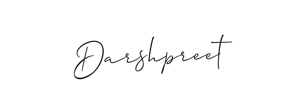 How to make Darshpreet name signature. Use Allison_Script style for creating short signs online. This is the latest handwritten sign. Darshpreet signature style 2 images and pictures png
