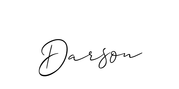 Create a beautiful signature design for name Darson. With this signature (Allison_Script) fonts, you can make a handwritten signature for free. Darson signature style 2 images and pictures png