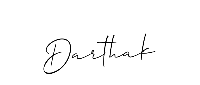 You should practise on your own different ways (Allison_Script) to write your name (Darthak) in signature. don't let someone else do it for you. Darthak signature style 2 images and pictures png