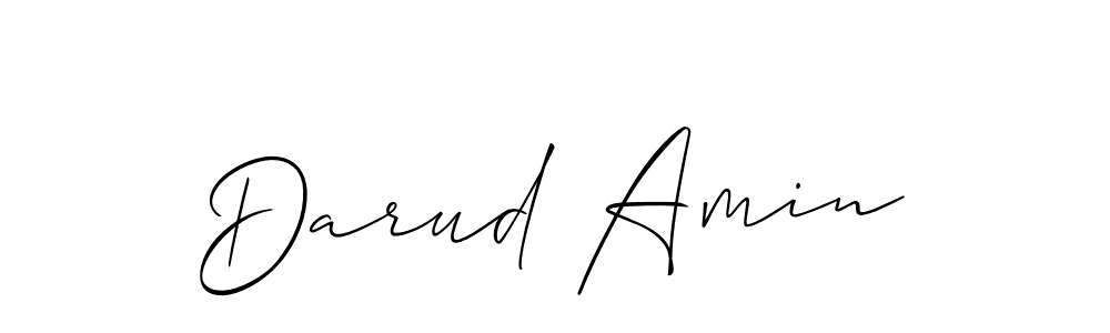 Darud Amin stylish signature style. Best Handwritten Sign (Allison_Script) for my name. Handwritten Signature Collection Ideas for my name Darud Amin. Darud Amin signature style 2 images and pictures png