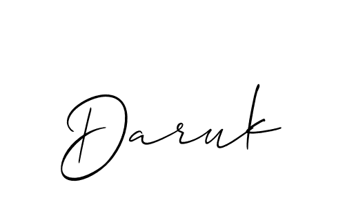 Once you've used our free online signature maker to create your best signature Allison_Script style, it's time to enjoy all of the benefits that Daruk name signing documents. Daruk signature style 2 images and pictures png