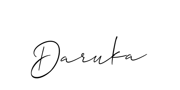 Also You can easily find your signature by using the search form. We will create Daruka name handwritten signature images for you free of cost using Allison_Script sign style. Daruka signature style 2 images and pictures png