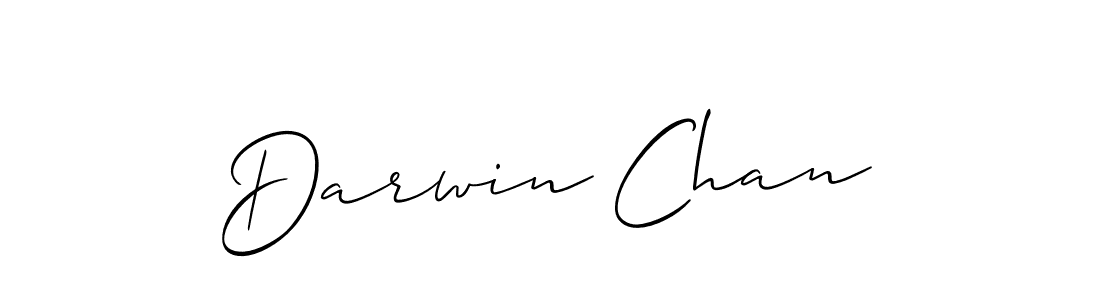 It looks lik you need a new signature style for name Darwin Chan. Design unique handwritten (Allison_Script) signature with our free signature maker in just a few clicks. Darwin Chan signature style 2 images and pictures png