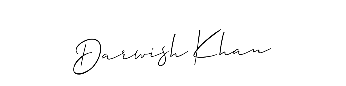 Design your own signature with our free online signature maker. With this signature software, you can create a handwritten (Allison_Script) signature for name Darwish Khan. Darwish Khan signature style 2 images and pictures png