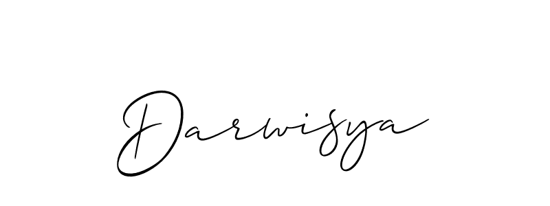 Create a beautiful signature design for name Darwisya. With this signature (Allison_Script) fonts, you can make a handwritten signature for free. Darwisya signature style 2 images and pictures png