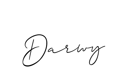 Create a beautiful signature design for name Darwy. With this signature (Allison_Script) fonts, you can make a handwritten signature for free. Darwy signature style 2 images and pictures png