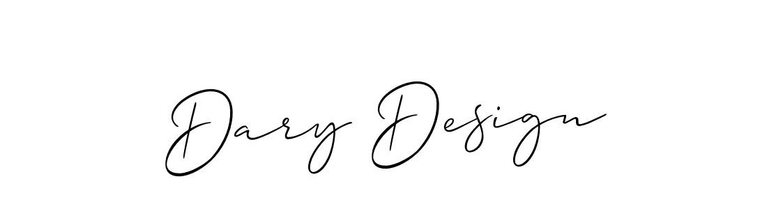 Best and Professional Signature Style for Dary Design. Allison_Script Best Signature Style Collection. Dary Design signature style 2 images and pictures png