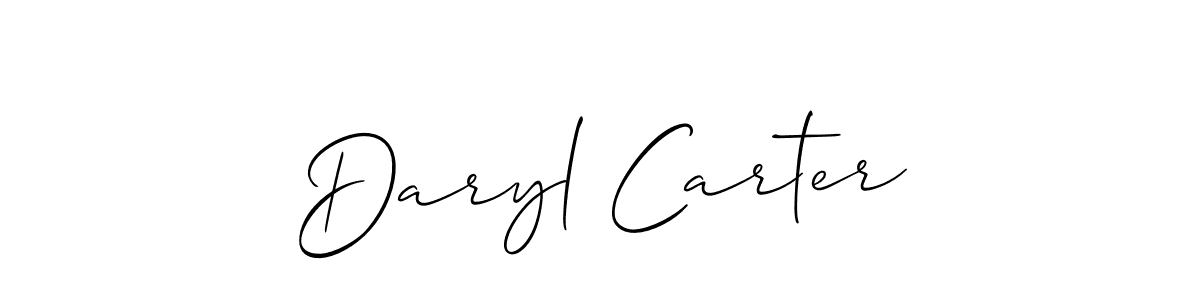 Daryl Carter stylish signature style. Best Handwritten Sign (Allison_Script) for my name. Handwritten Signature Collection Ideas for my name Daryl Carter. Daryl Carter signature style 2 images and pictures png