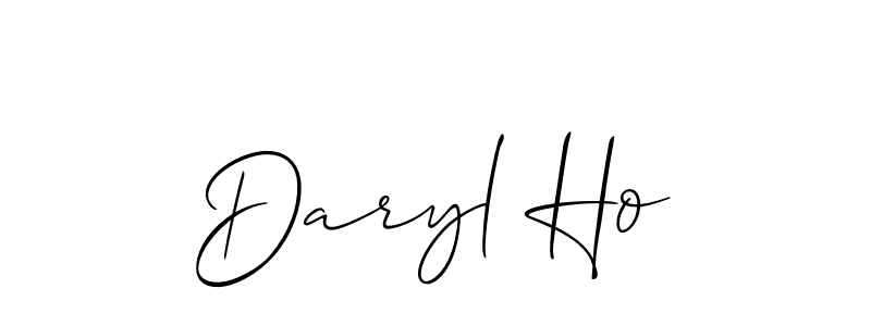 Best and Professional Signature Style for Daryl Ho. Allison_Script Best Signature Style Collection. Daryl Ho signature style 2 images and pictures png