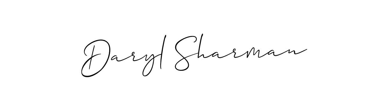 You should practise on your own different ways (Allison_Script) to write your name (Daryl Sharman) in signature. don't let someone else do it for you. Daryl Sharman signature style 2 images and pictures png