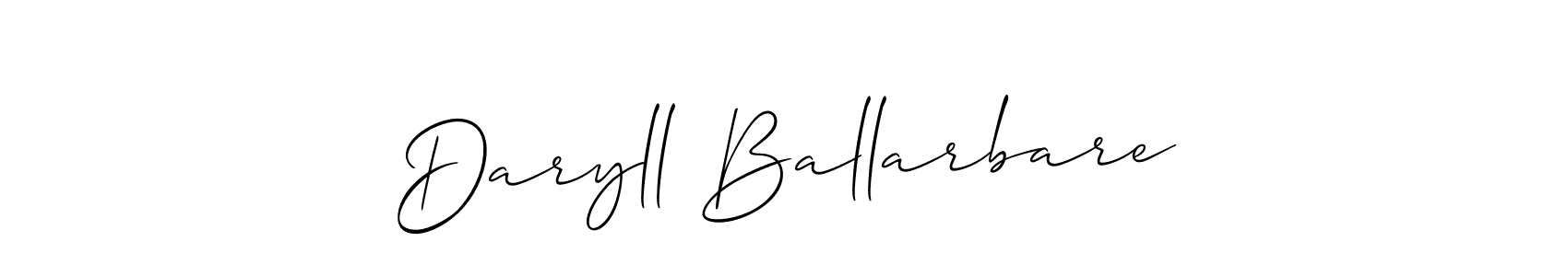 Make a beautiful signature design for name Daryll Ballarbare. Use this online signature maker to create a handwritten signature for free. Daryll Ballarbare signature style 2 images and pictures png